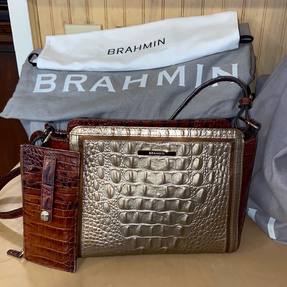 brahmin purse and wallet